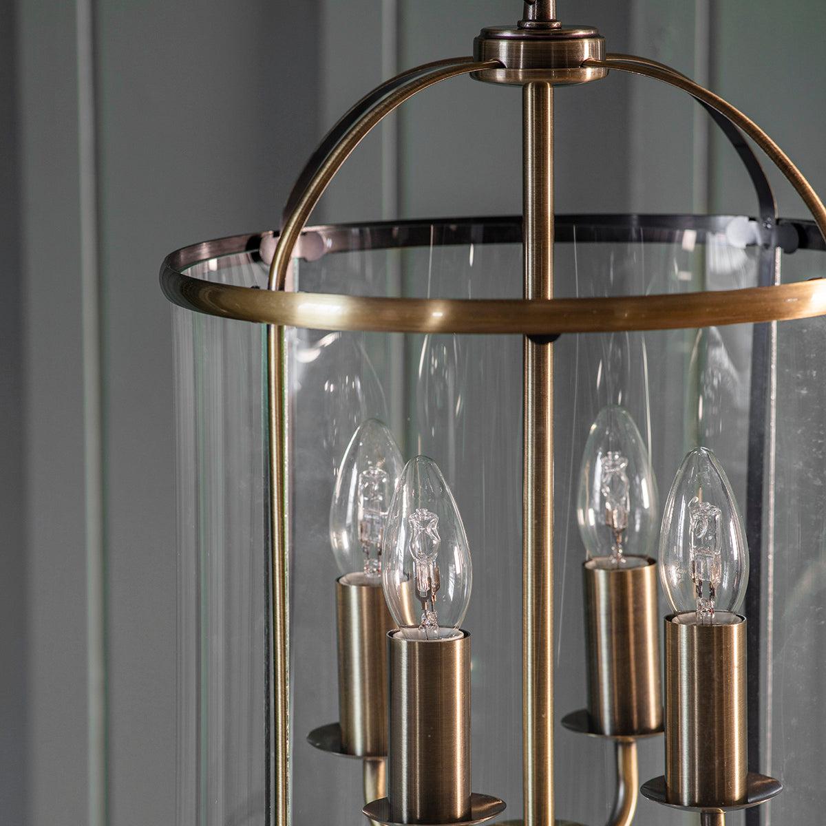 Lambeth 4 Pendant Light - Antique Brass – image 4
