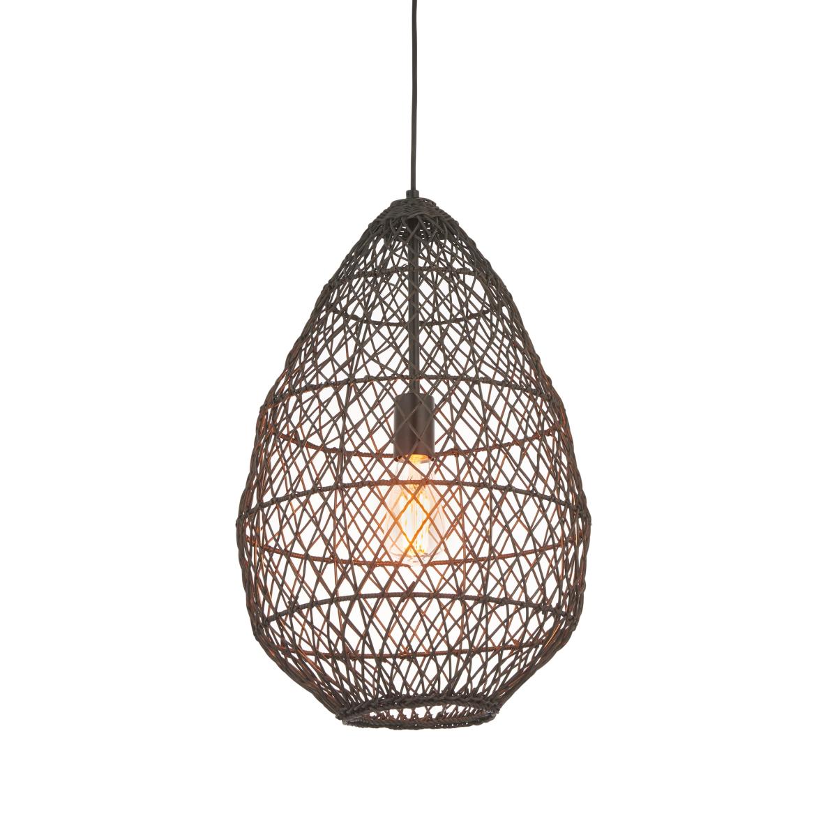 Pimva Rattan Pendant Light - Black – image 2