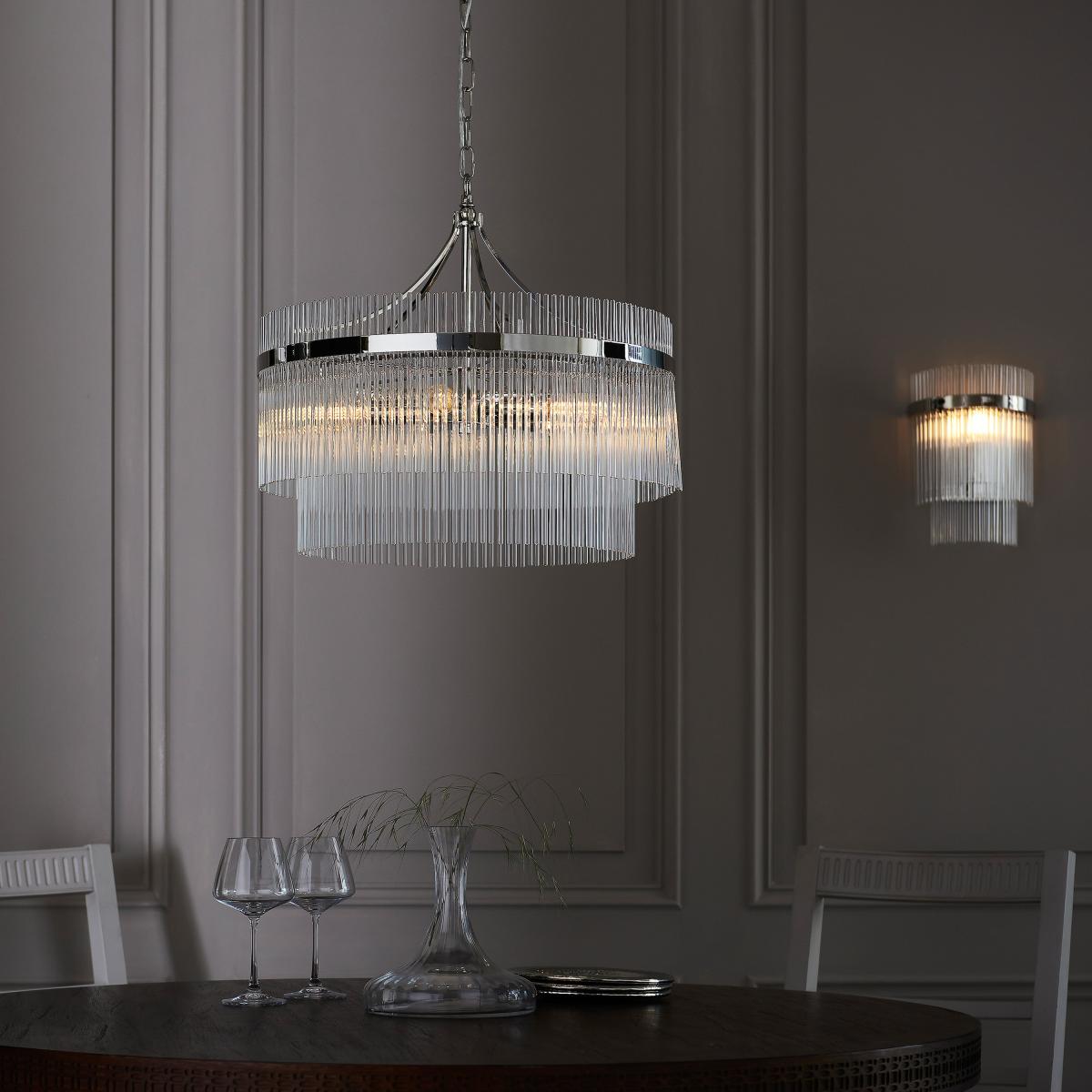 Marietta 5 Pendant Light - Bright Nickel – image 4