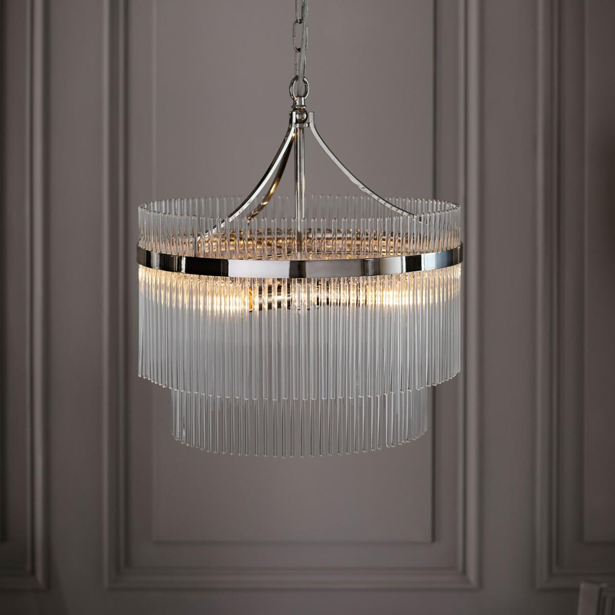 Marietta 5 Pendant Light - Bright Nickel – image 1