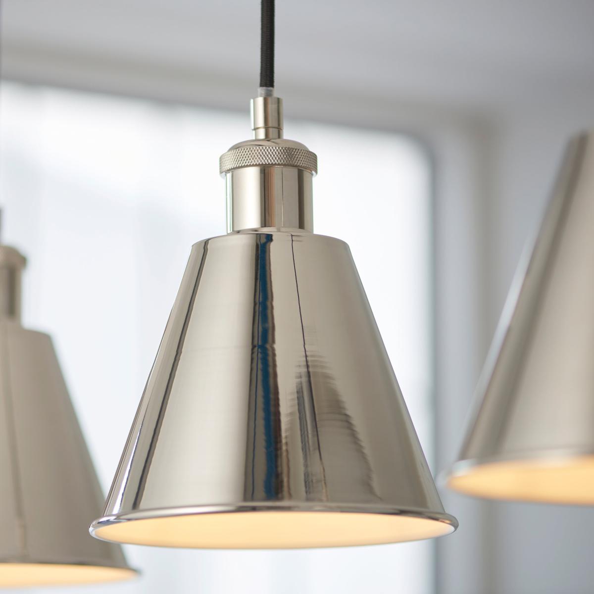 Hal 3 Pendant Light - Bright Nickel – image 3