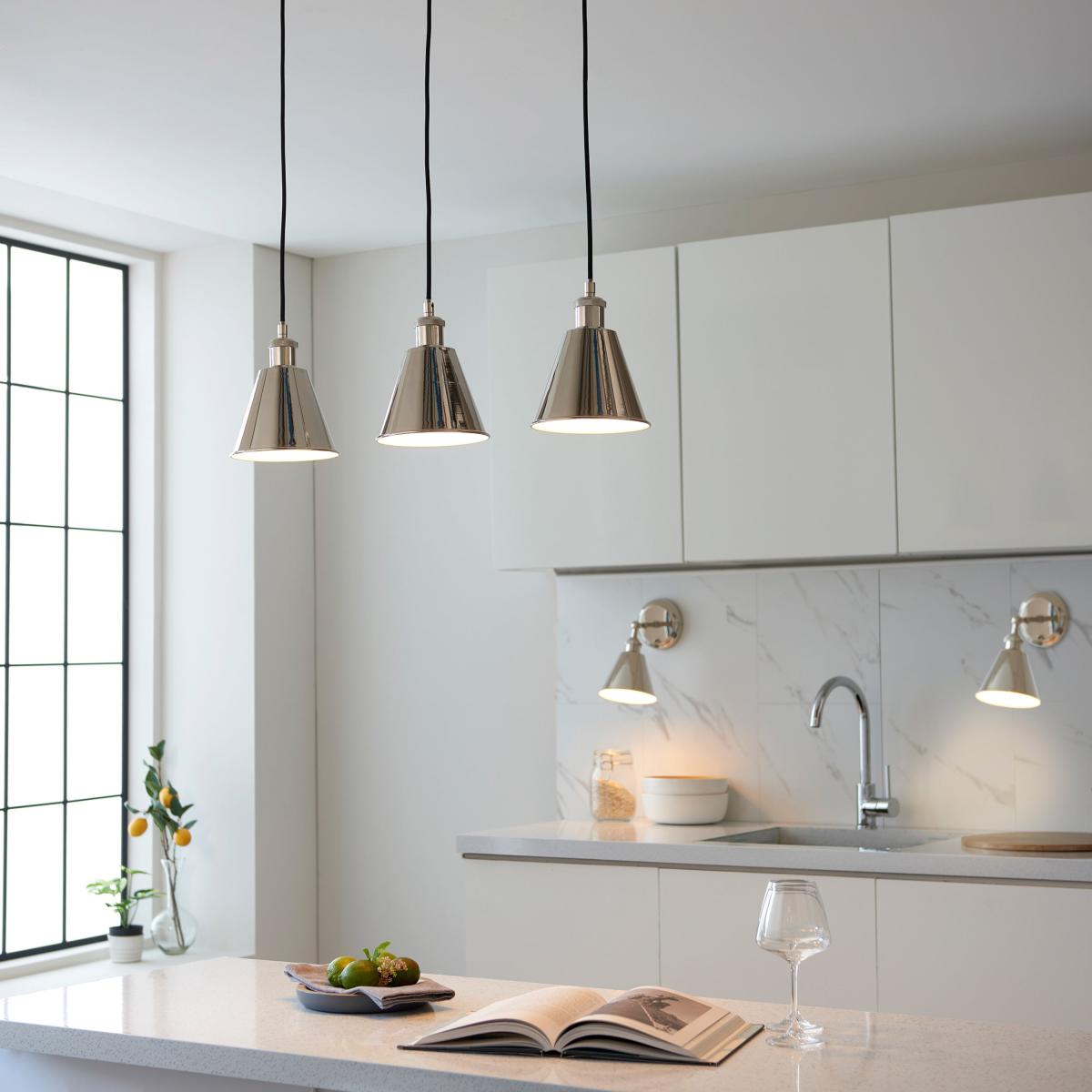 Hal 3 Pendant Light - Bright Nickel – image 5
