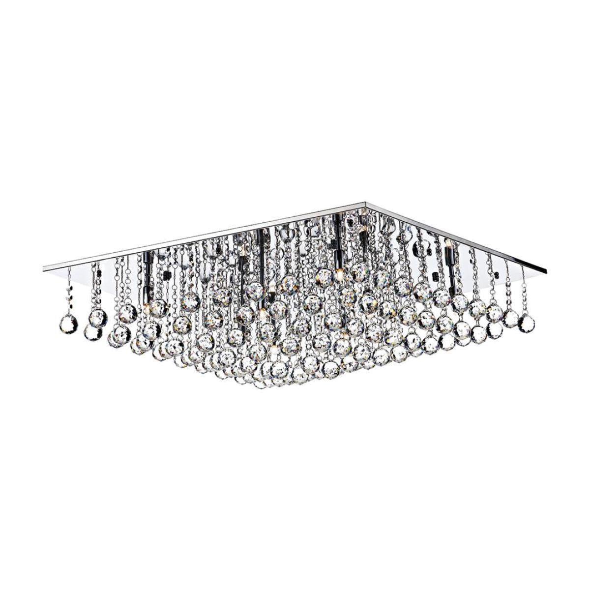 Dar Lighting ABA4750 Abacus 8 Light 800mm G9 Square Flush