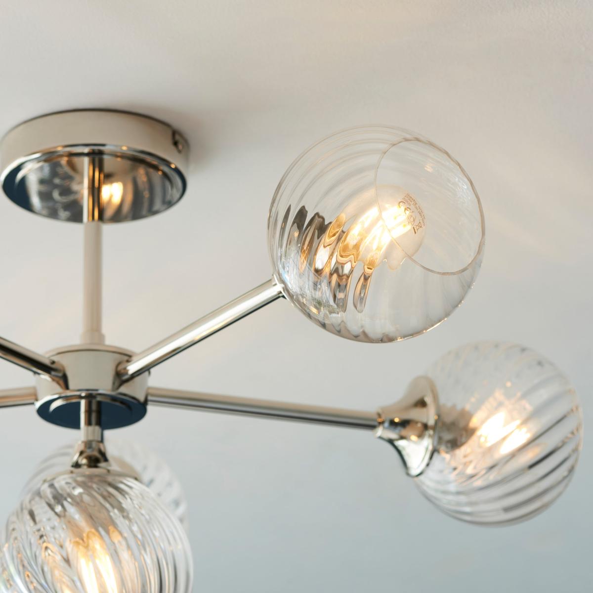 Allegra 6 Ceiling Light - Bright Nickel – image 6