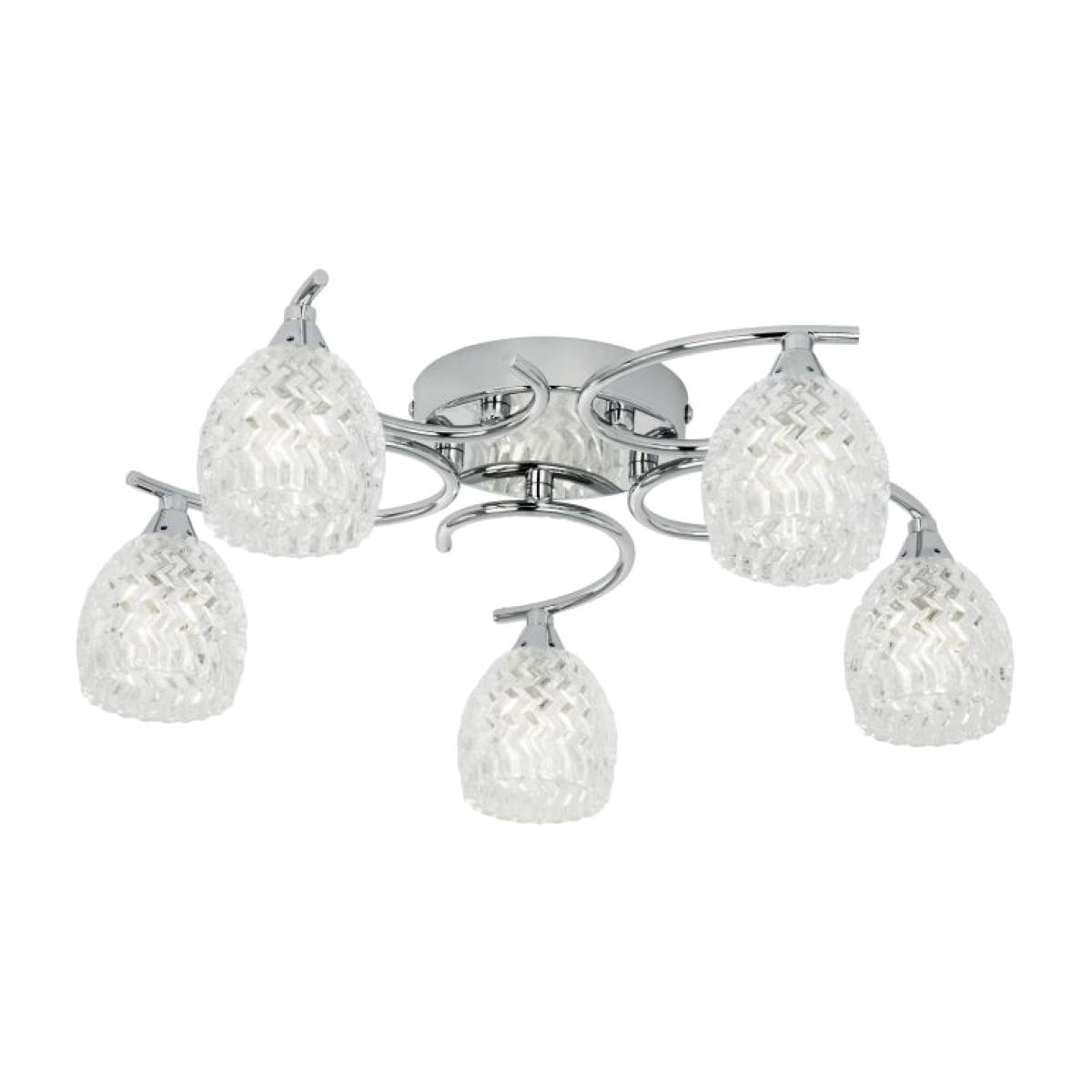 Sarandi 5 Light Flush Ceiling Light - Chrome
