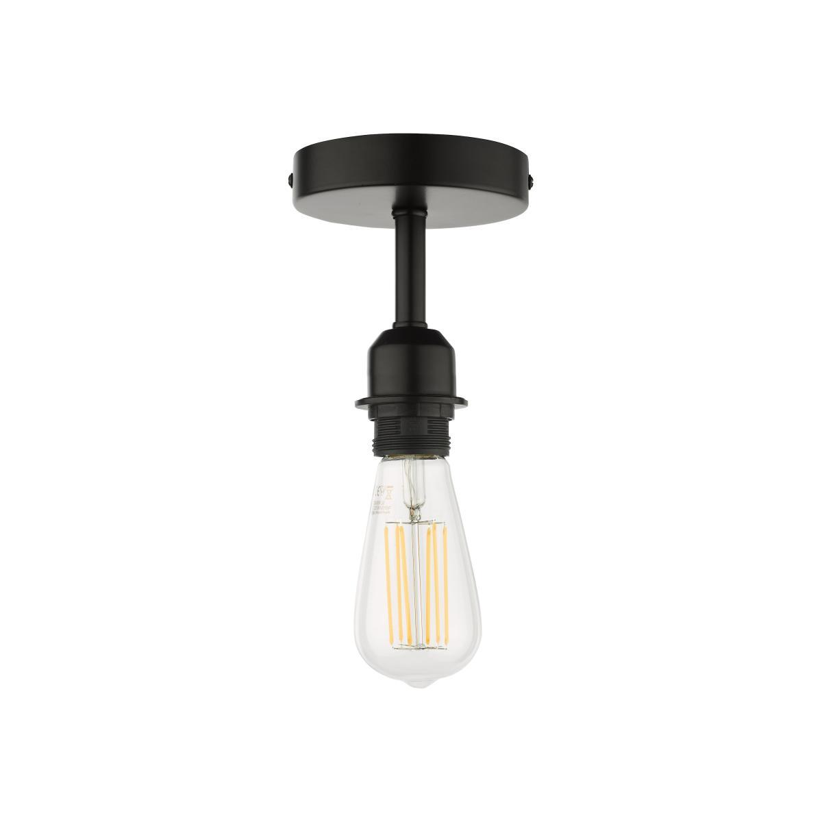 dar lighting Sf0122 Sf0122 1 Light Semi Flush Suspension Bracket Matt Black