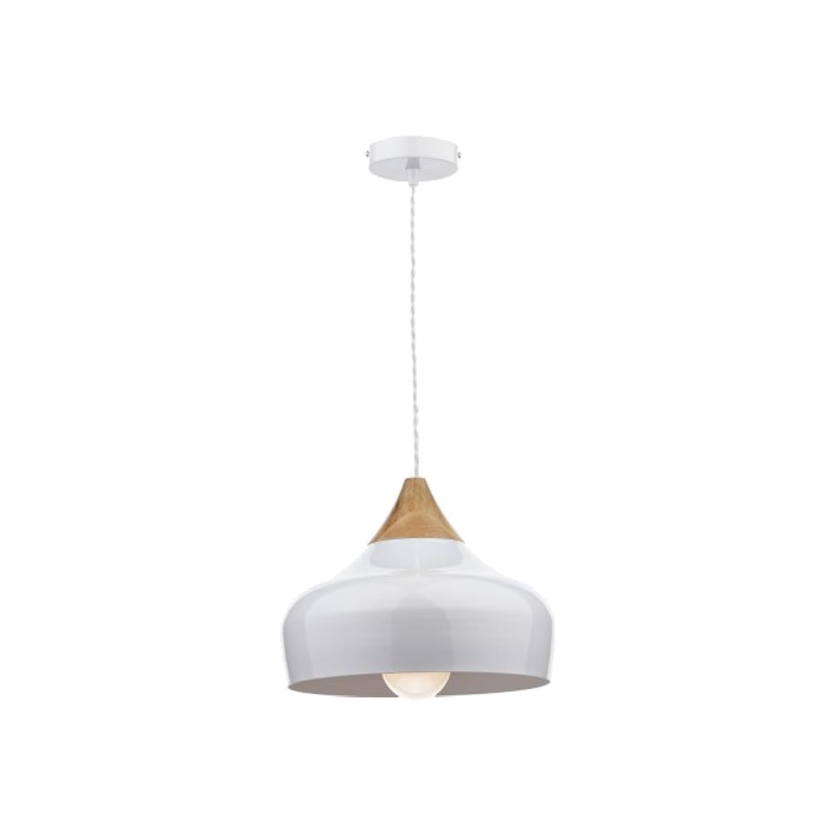 dar lighting Gau0102 Gaucho 1 Light Pendant White
