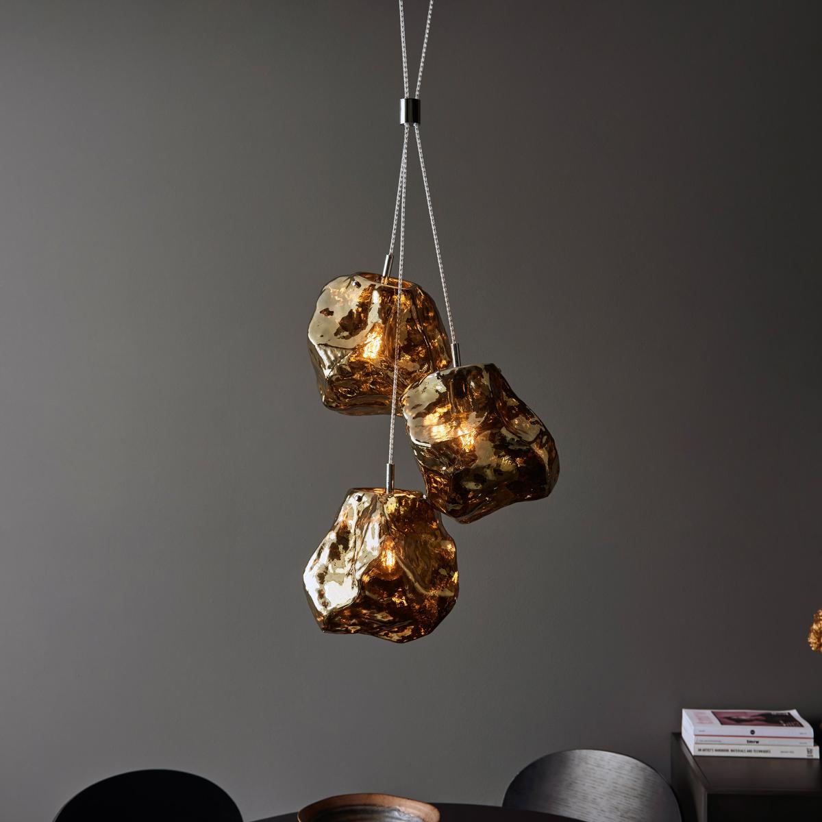 Rock 3 Pendant Light - Bronze – image 3