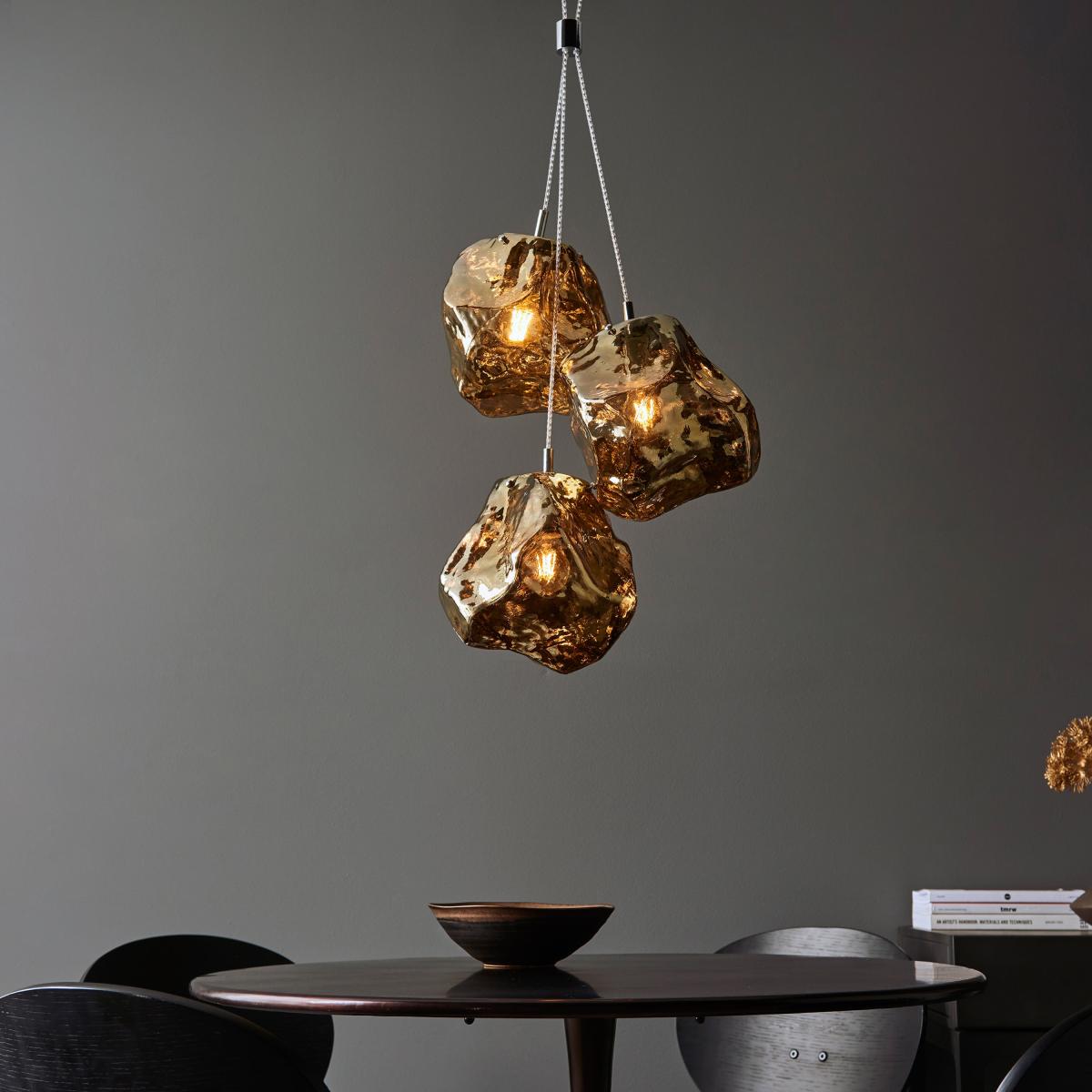 Rock 3 Pendant Light - Bronze – image 4