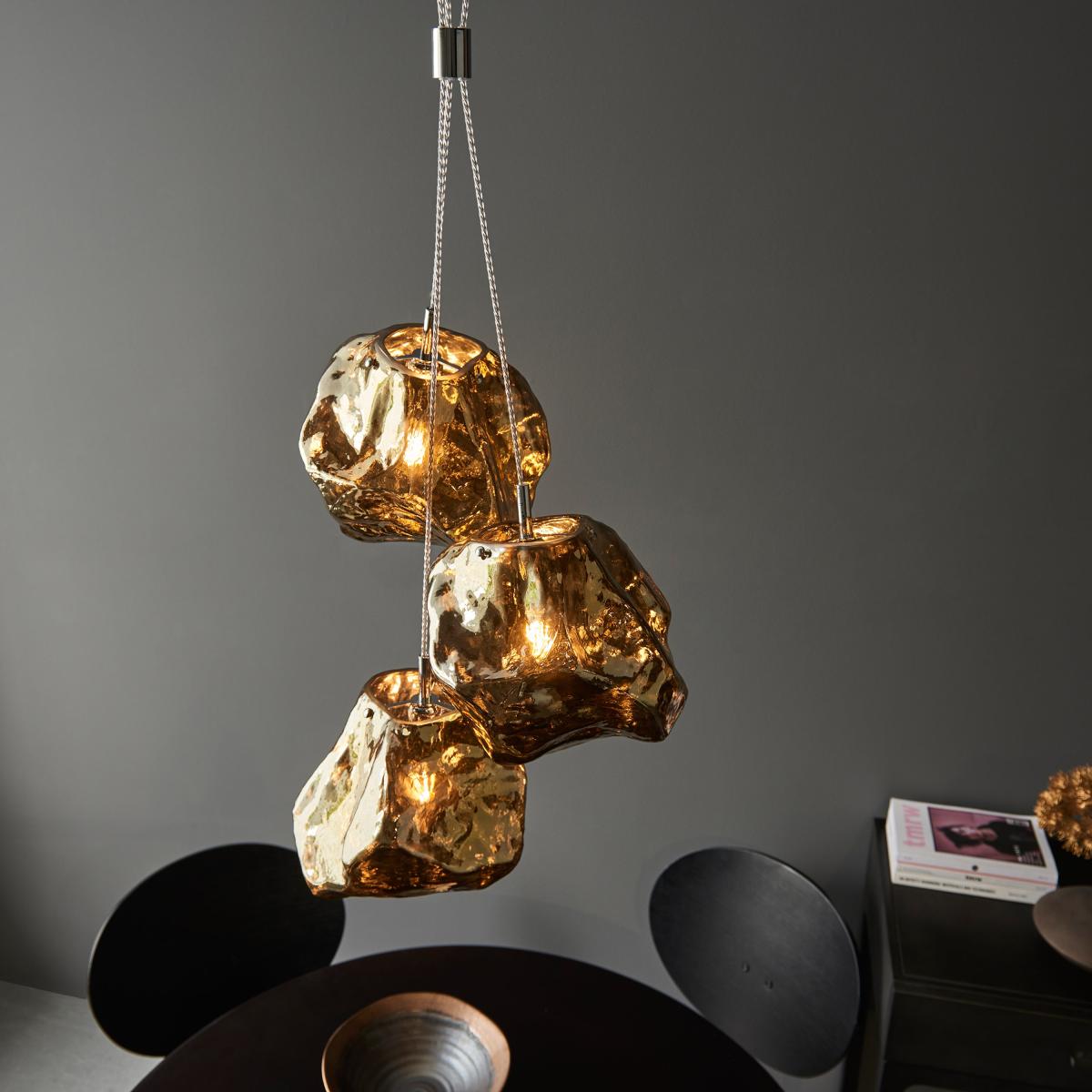 Rock 3 Pendant Light - Bronze – image 5
