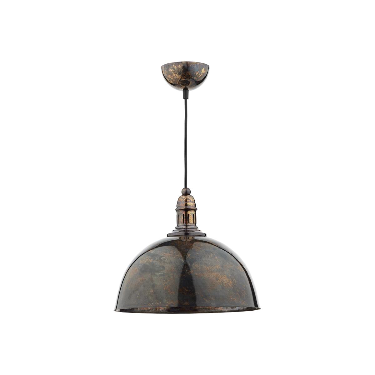 dar lighting YOK0163 Yoko 1 Light Pendant Mottled Bronze
