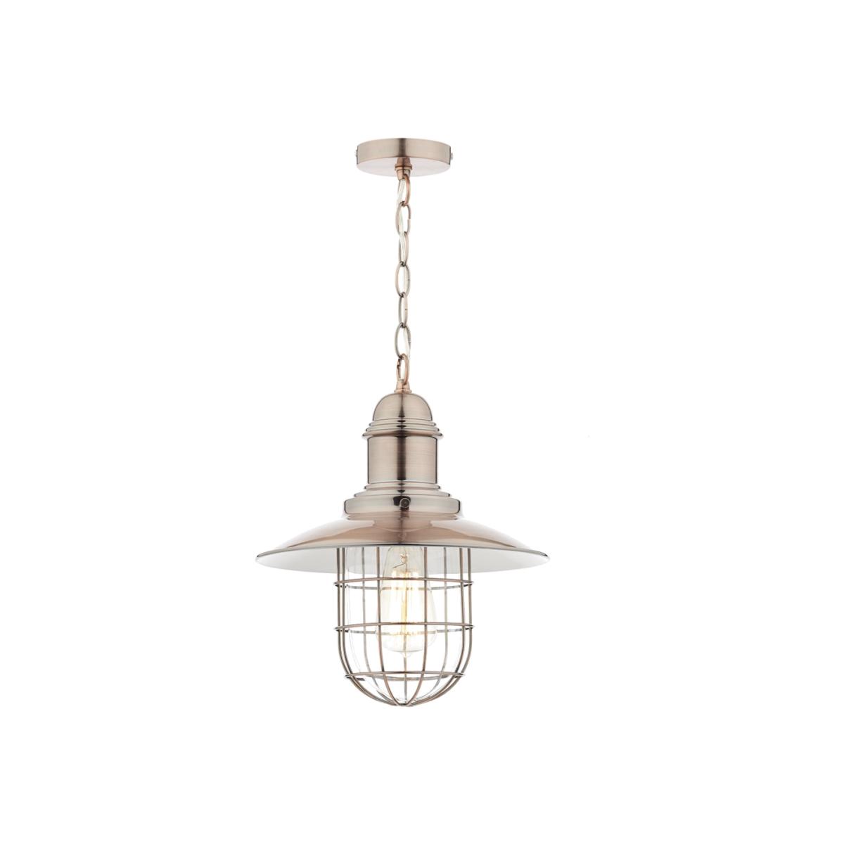 dar lighting Ter0164 Terrace 1 Light Pendant Copper