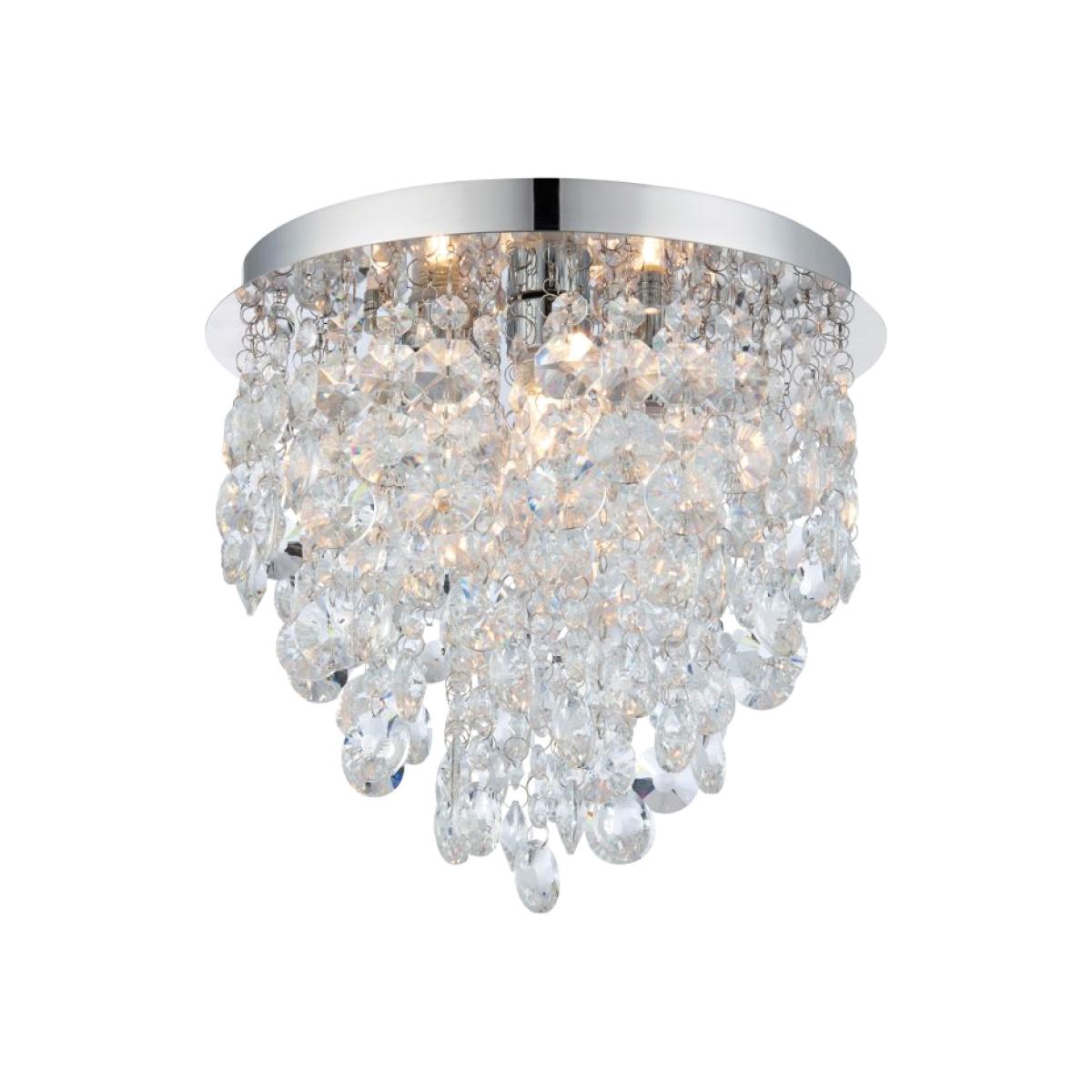 Esperanza 3 Light Bathroom Light - Chrome/Crystal