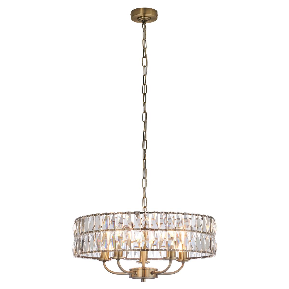 Clifton 5 Pendant Light - Antique Brass – image 2