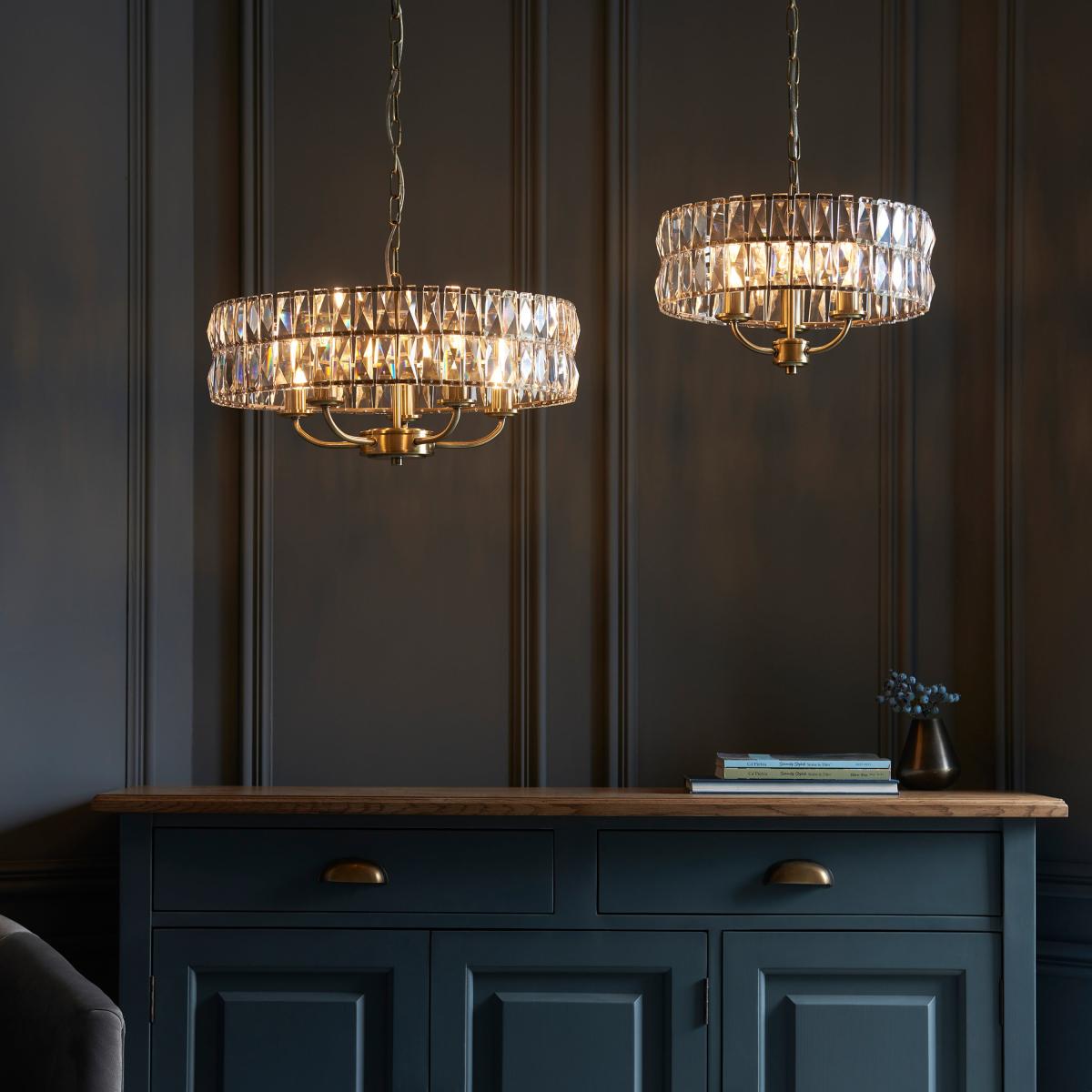 Clifton 5 Pendant Light - Antique Brass – image 7