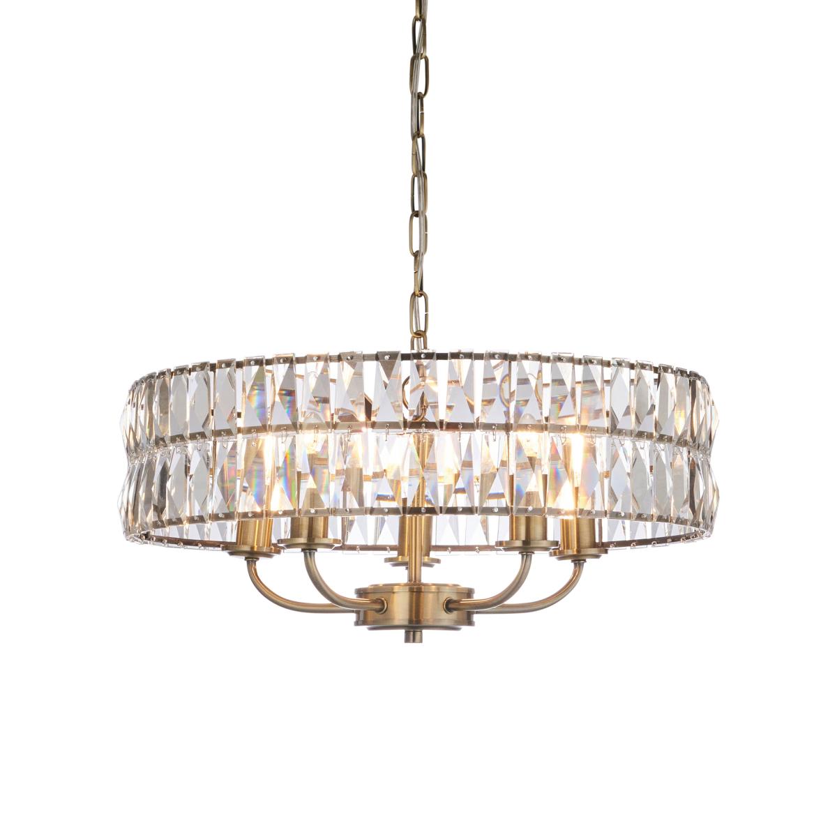 Clifton 5 Pendant Light - Antique Brass – image 8