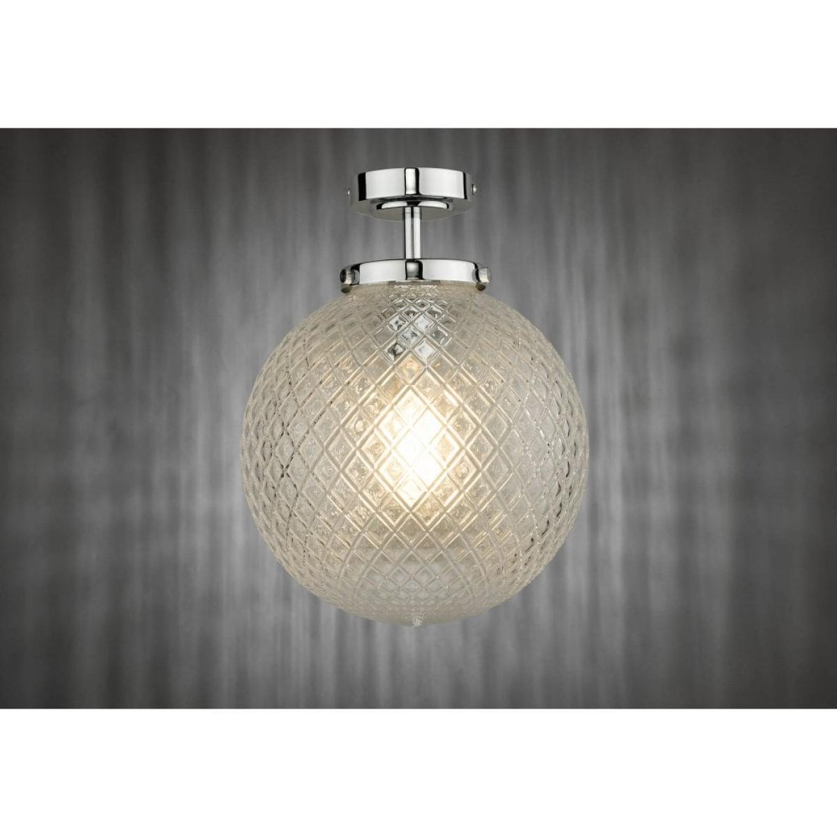 dar lighting WAY0150 Wayne Flush Polished Chrome Glass IP44 – image 3