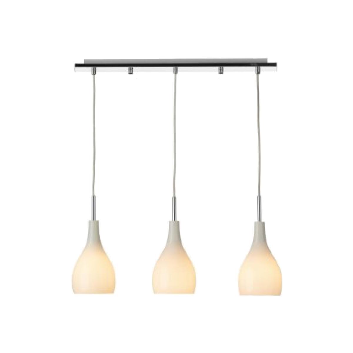 dar lighting Soh032 Soho 3 Light Bar Pendant White