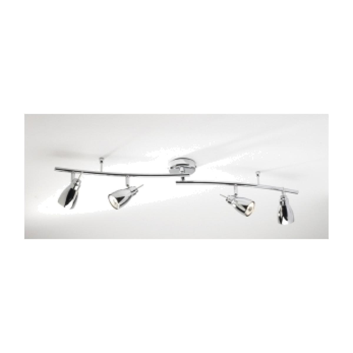dar lighting HOU8450 Houston GU10 4 Light Swivel Polished Chrome – image 1