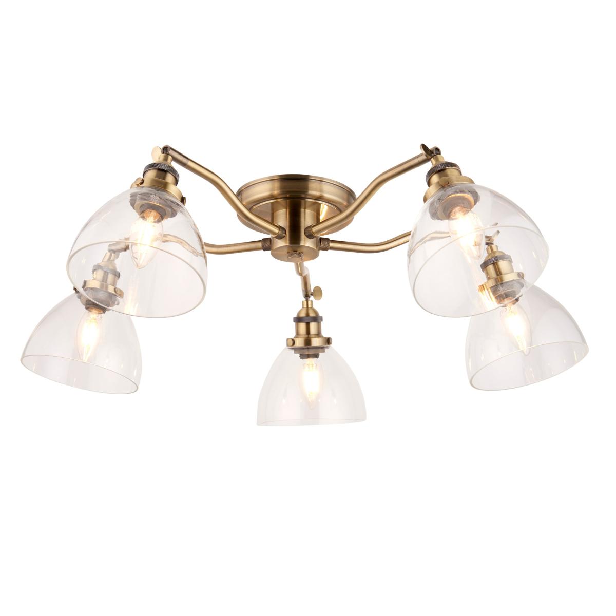 Hansen 5 Ceiling Light - Antique Brass – image 2