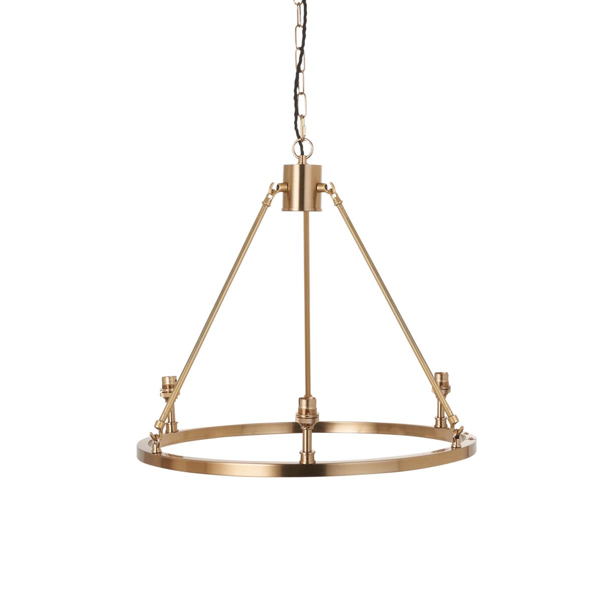 Chester 3 Pendant Light Fitting - Aged Brass – image 2