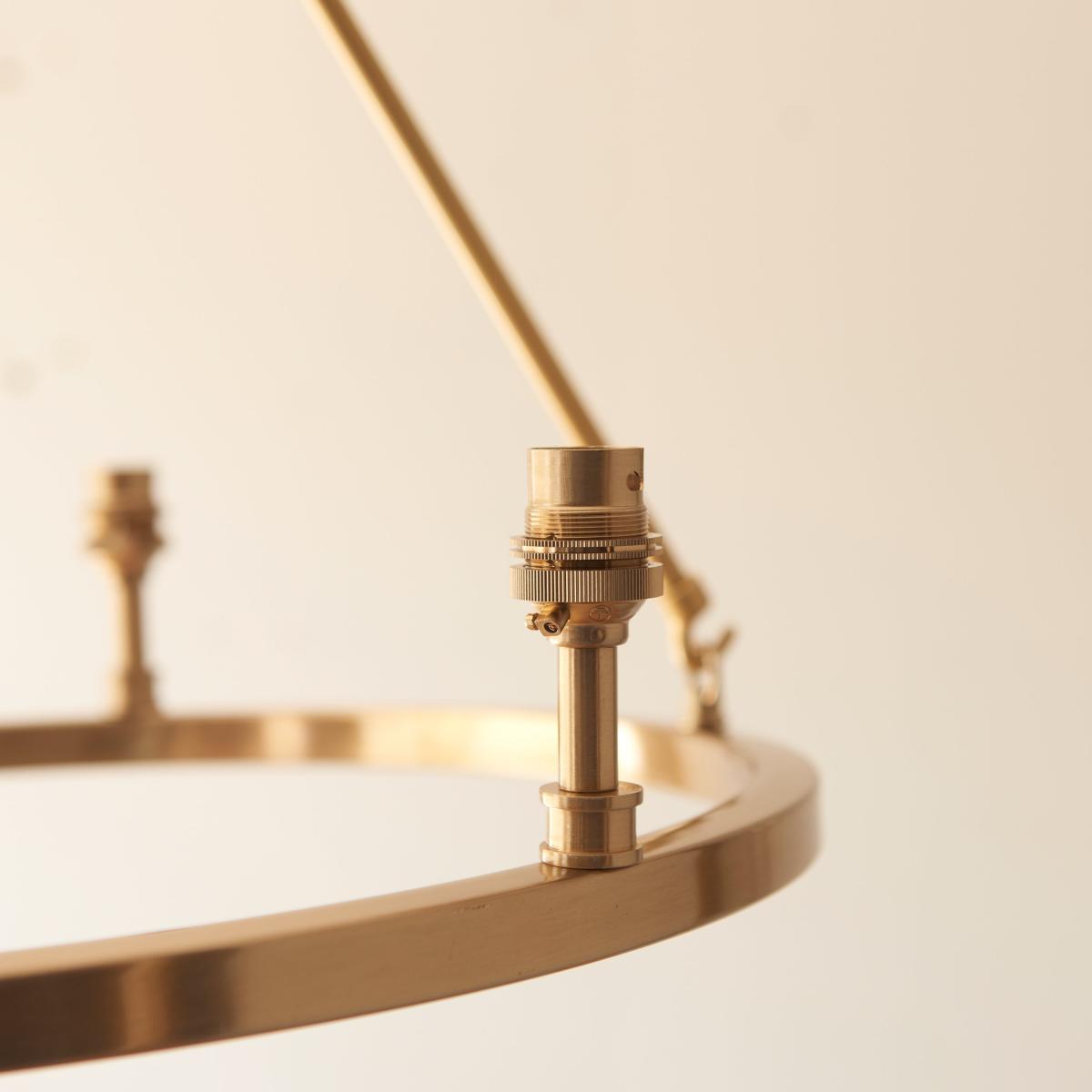 Chester 3 Pendant Light Fitting - Aged Brass – image 3