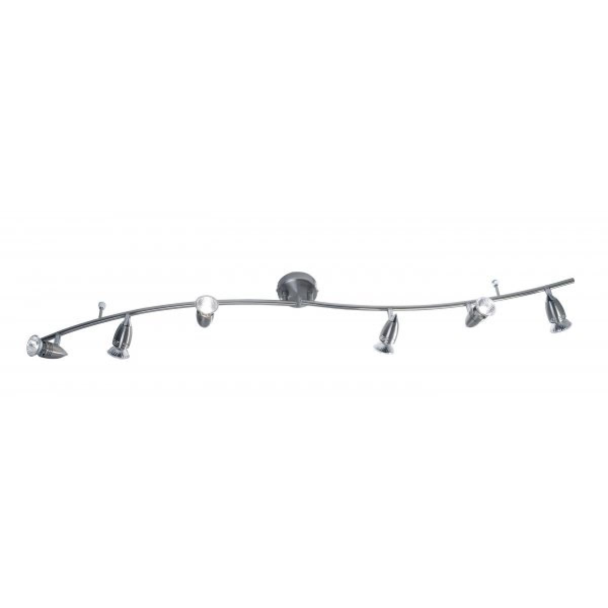 dar lighting GEM0646 Gemini 6 Light Bar Satin Chrome – image 2