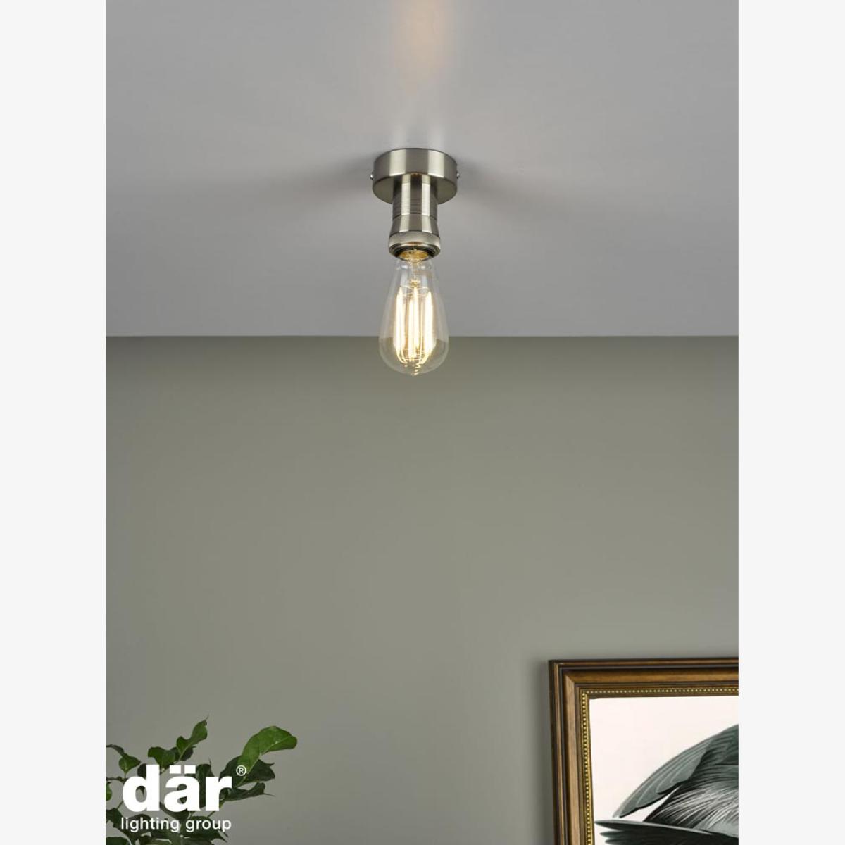 dar lighting Sfb4861 1 Light Suspension Antique Chrome