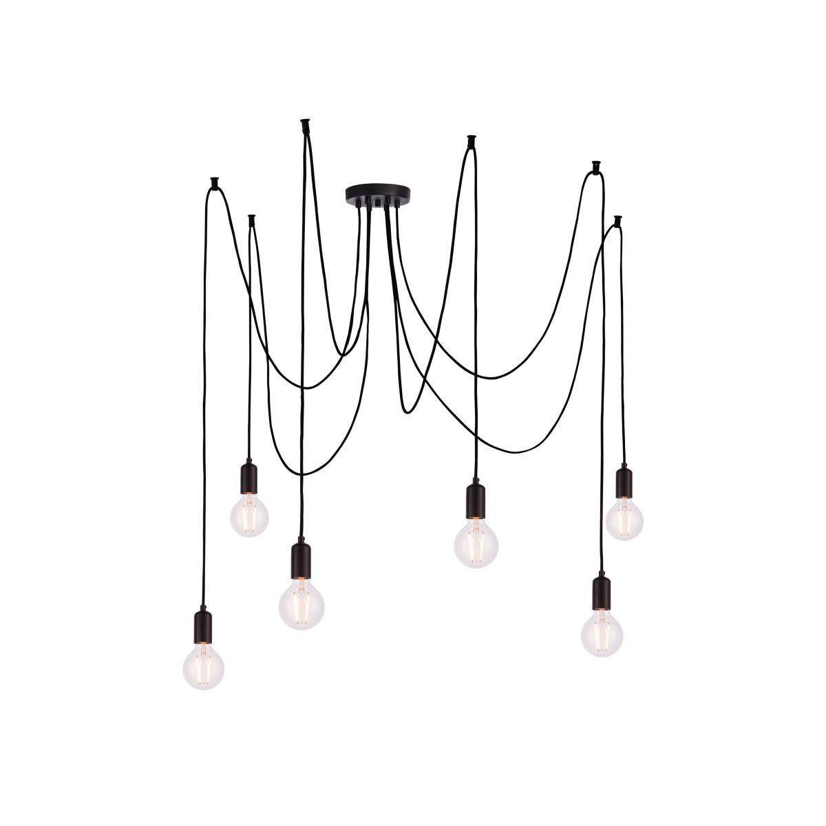 Studio 6 Cluster Pendant Light - Matt Black – image 1
