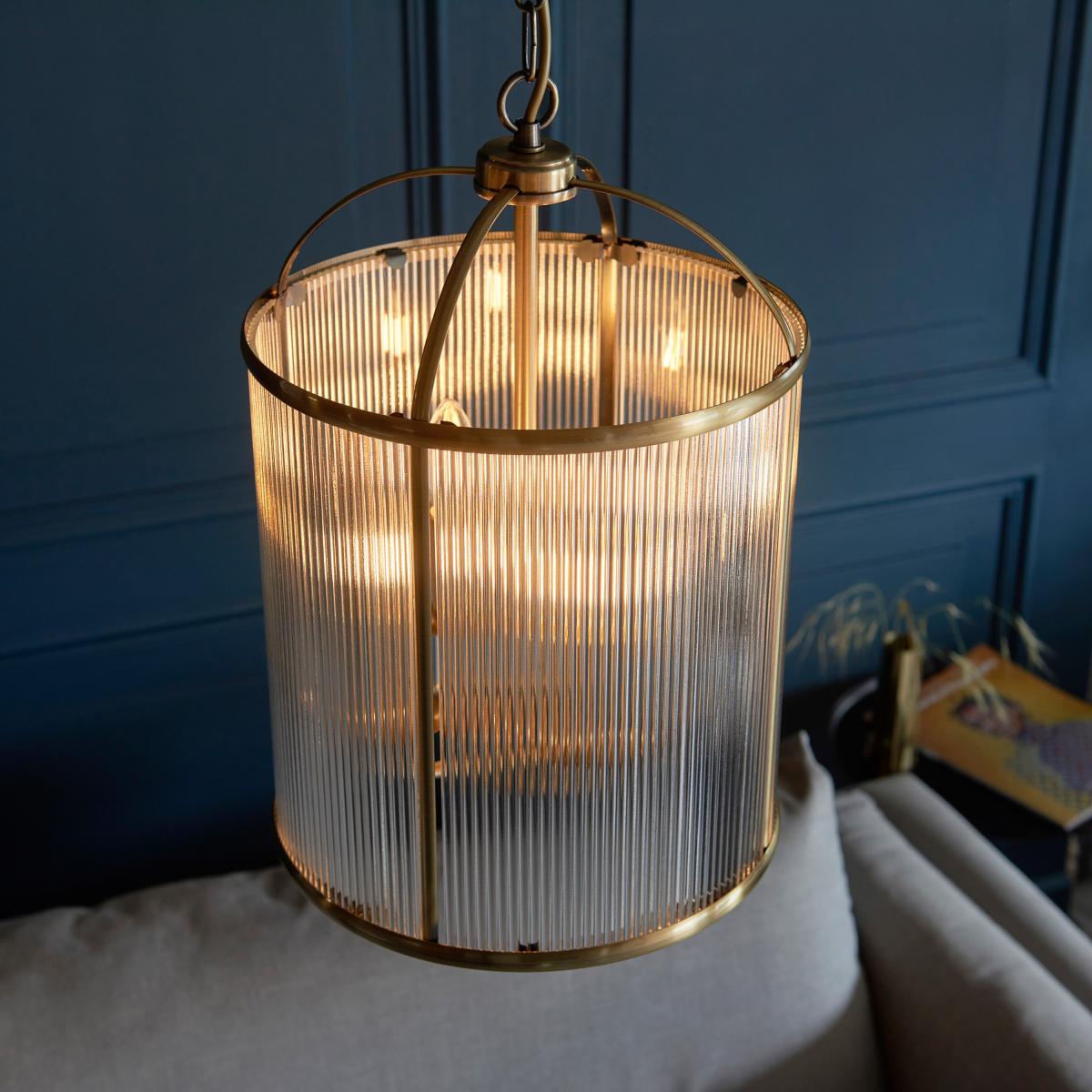 Lambeth Ribbed 4 Light Pendant – image 4