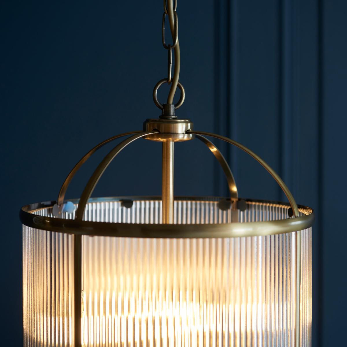Lambeth Ribbed 4 Light Pendant – image 6