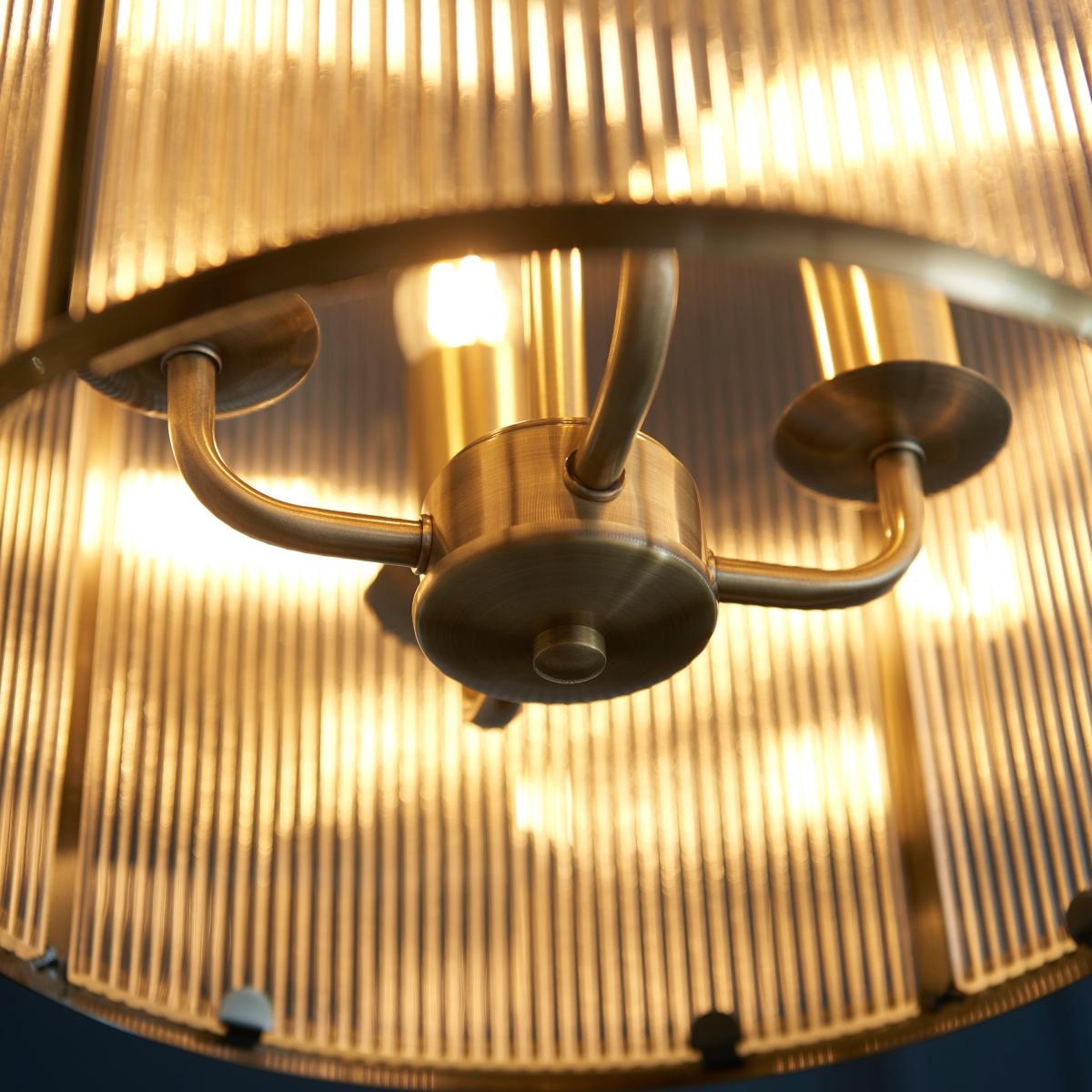 Lambeth Ribbed 4 Light Pendant – image 7