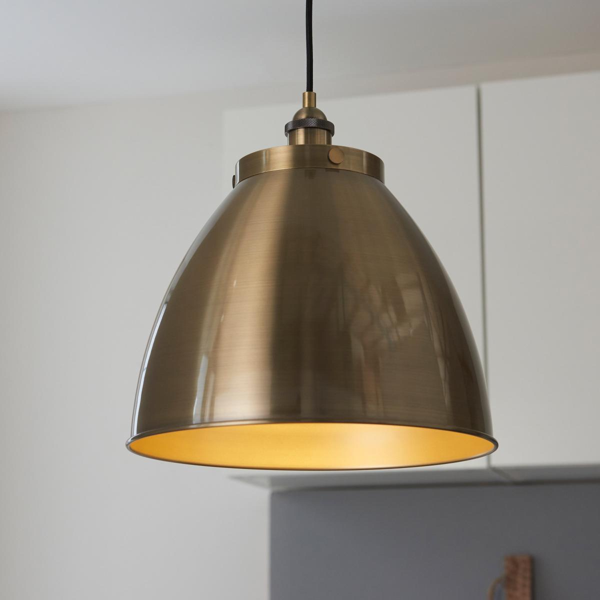 Franklin Large Pendant Light - Antique Brass – image 1