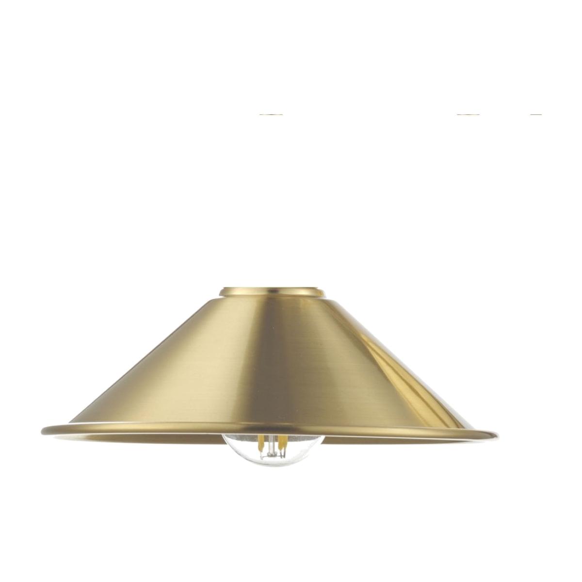 dar lighting Acc861 Accessory Metal Aged Brass E14 Shade Only