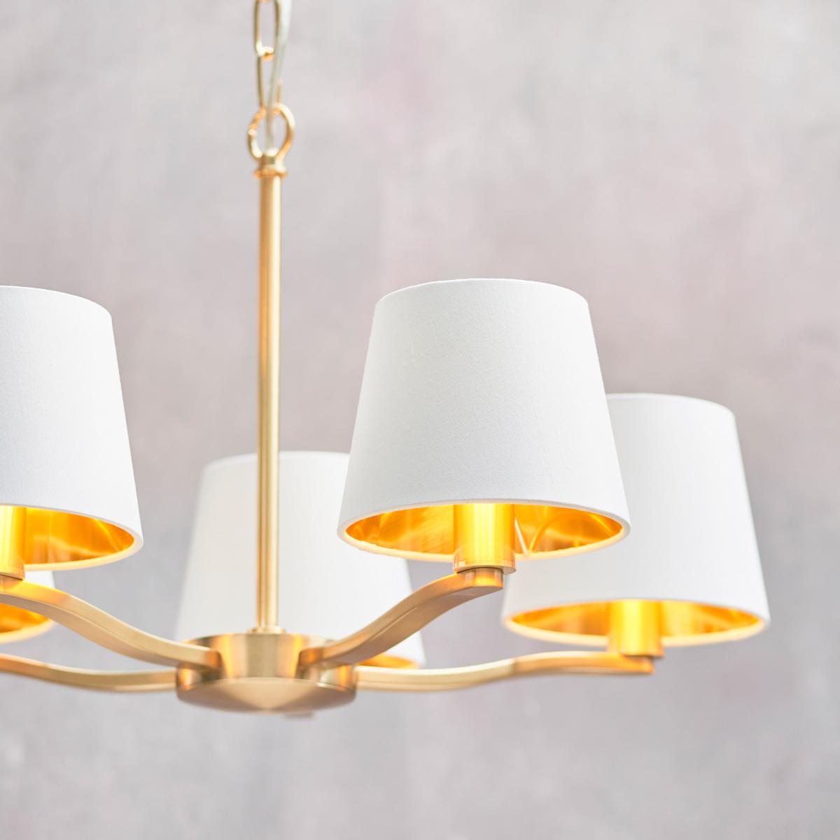 Harvey 5 Pendant Light - Brushed Gold – image 3