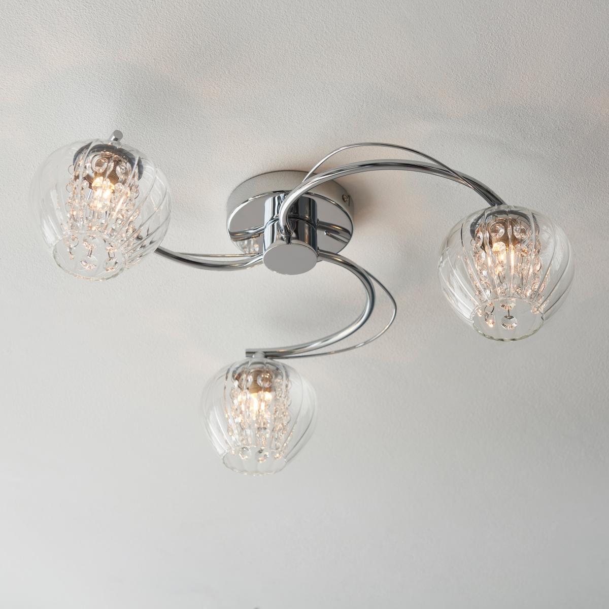 Mesmer 3 Ceiling Light - Chrome – image 1