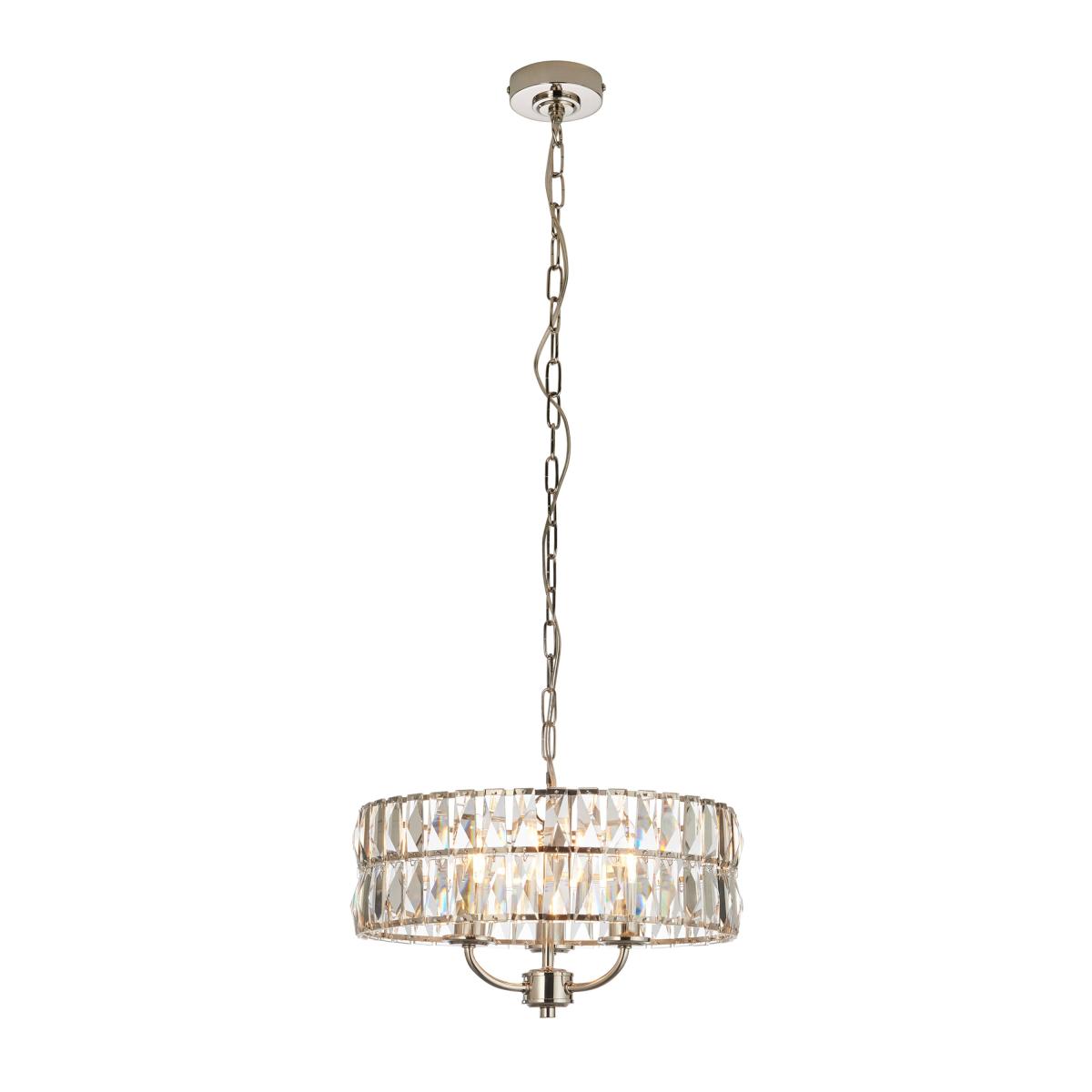 Clifton 3 Pendant Light - Bright Nickel – image 2