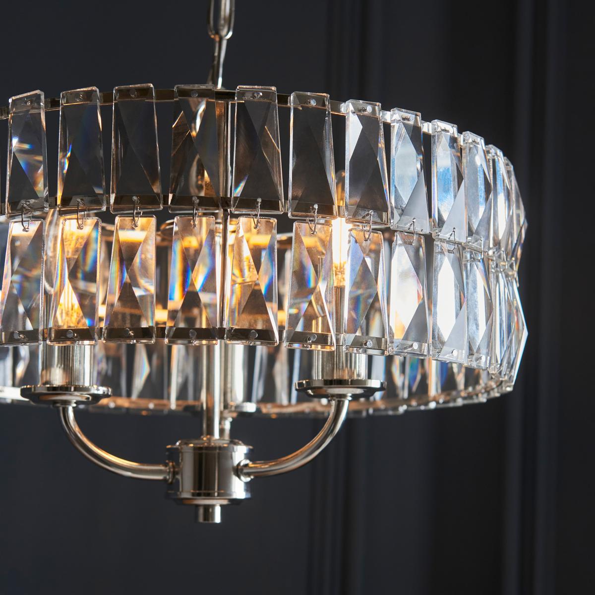 Clifton 3 Pendant Light - Bright Nickel – image 5