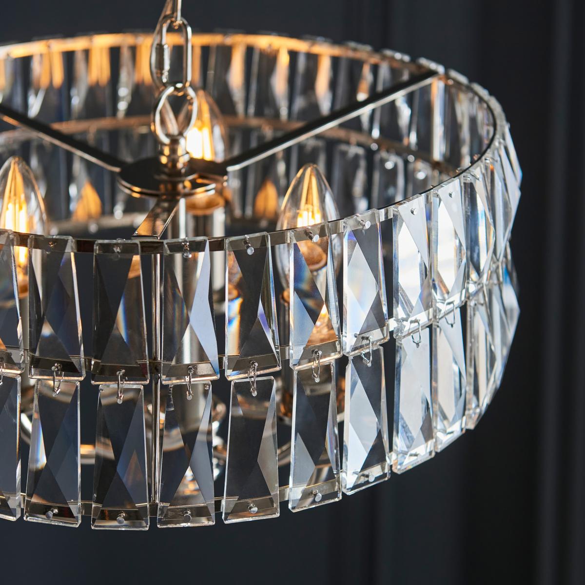 Clifton 3 Pendant Light - Bright Nickel – image 6