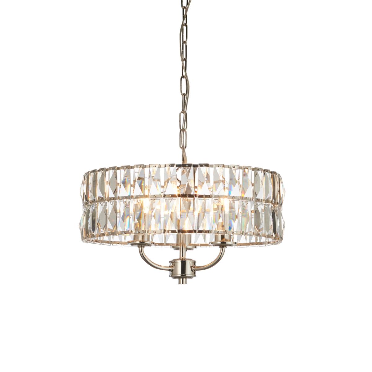 Clifton 3 Pendant Light - Bright Nickel – image 9
