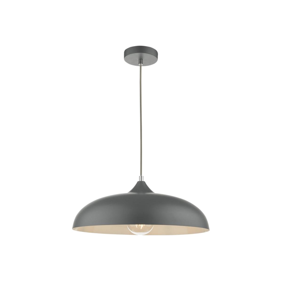 dar lighting Kae0137 Kaelan 1 Light Single Pendant Graphite