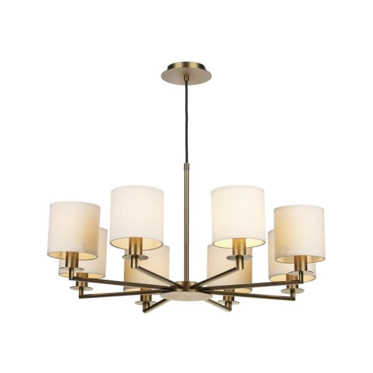 dar lighting Tyl0863 Tyler 8 Light Dual Mount Pendant Bronze