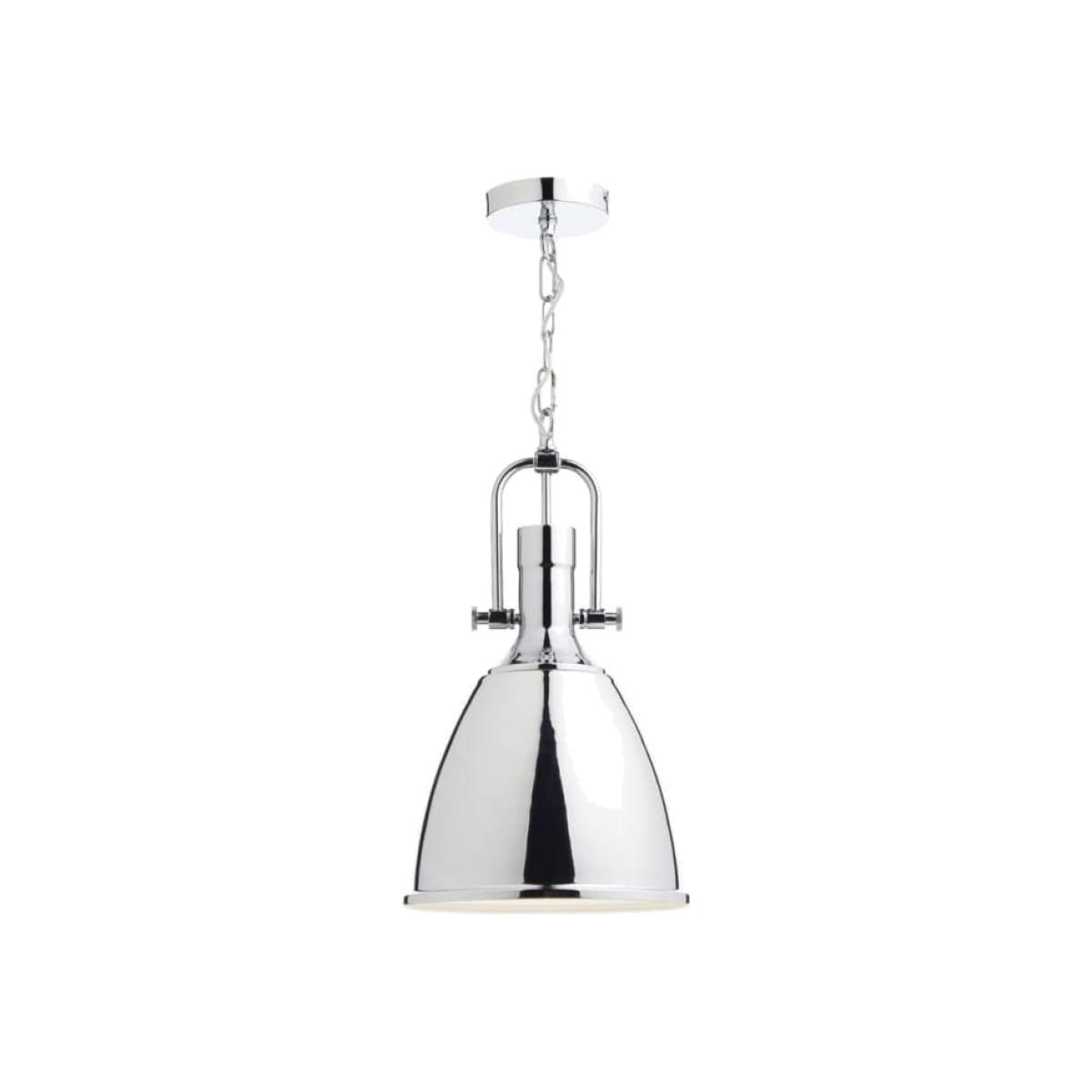 Dar Lighting NOL0150 Nolan 1 Light Pendant Polished Chrome