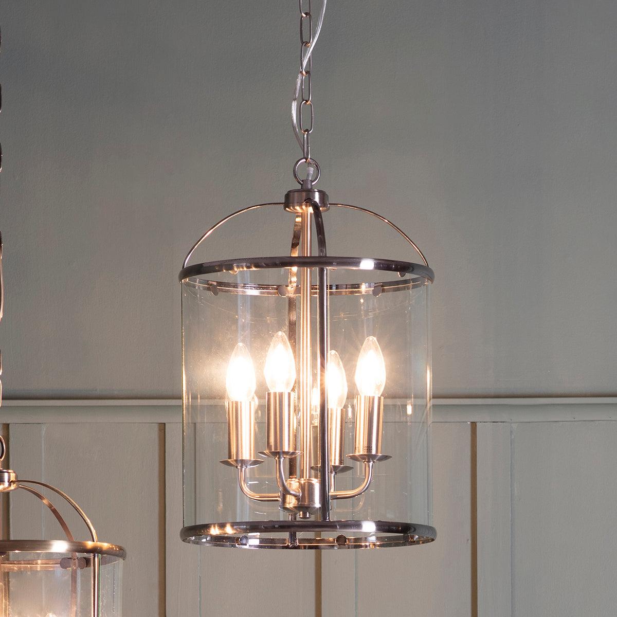Lambeth 4 Pendant Light - Satin Nickel – image 1