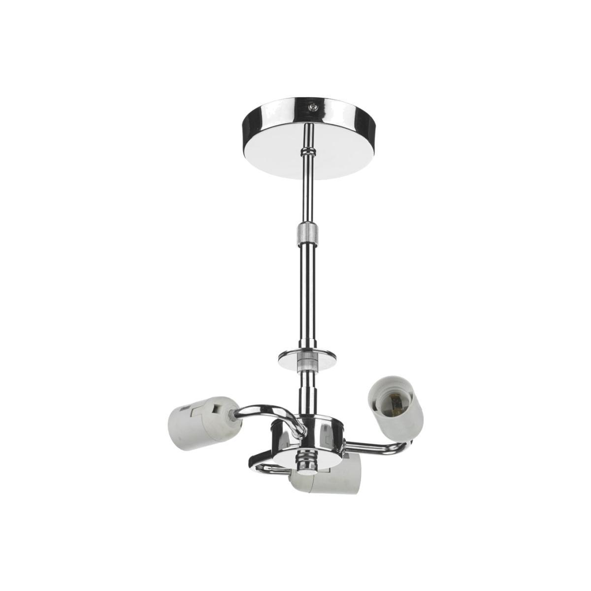 dar lighting Sf5350 3 Light Semi Flush Suspension Polished Chrome