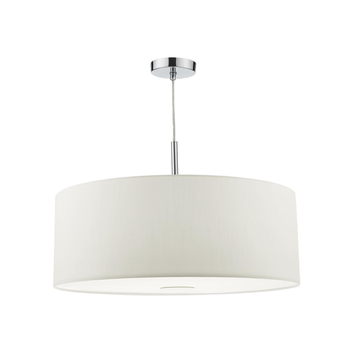 dar lighting Ron172 Ronda 3 Light Pendant 60cm White