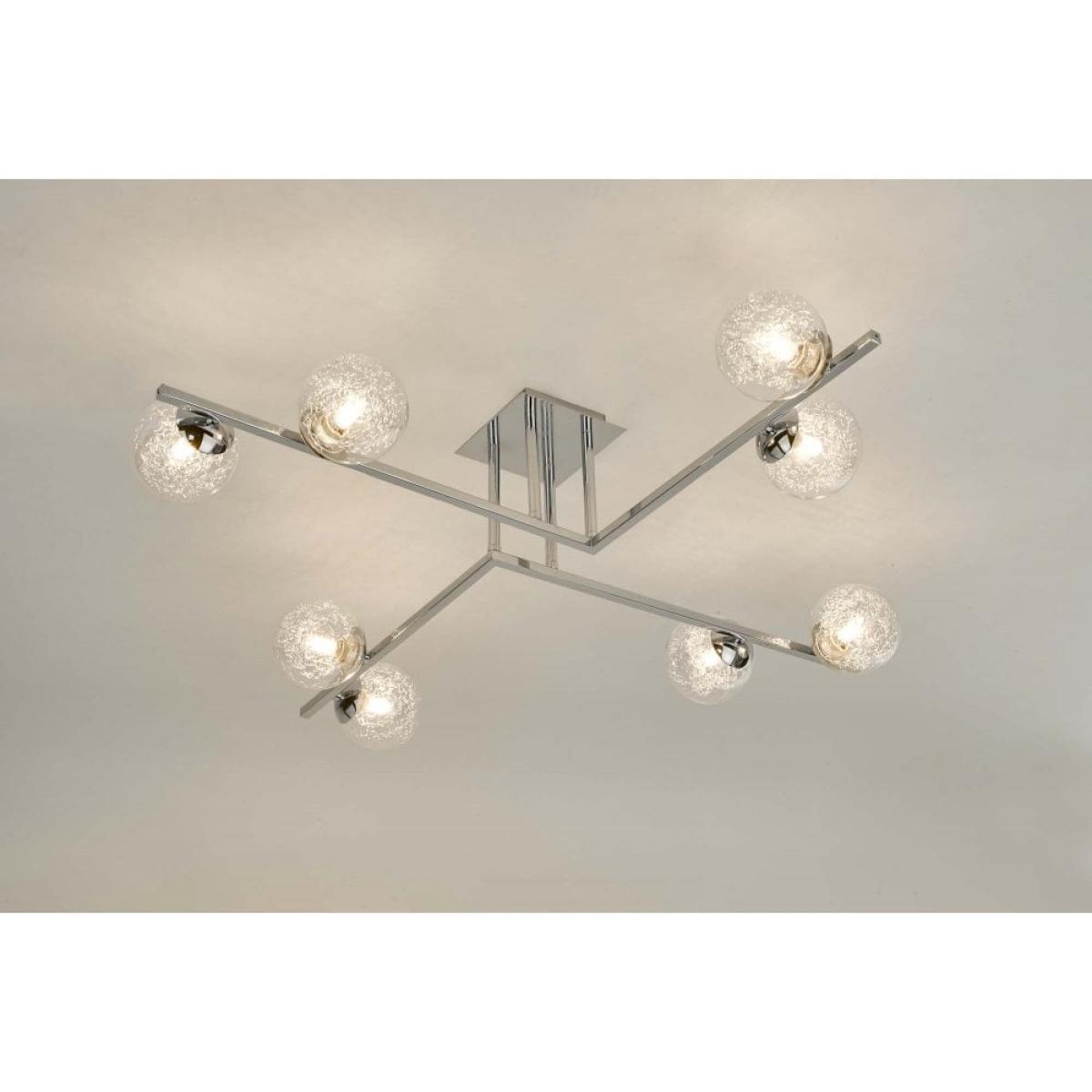 dar lighting TAG4850 Taghrid 8 Light Semi Flush Polished Chrome – image 4