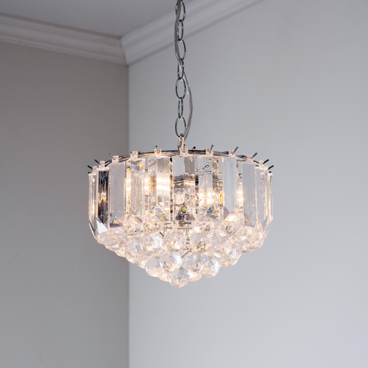 Fargo Small 3 Pendant Light - Chrome – image 1