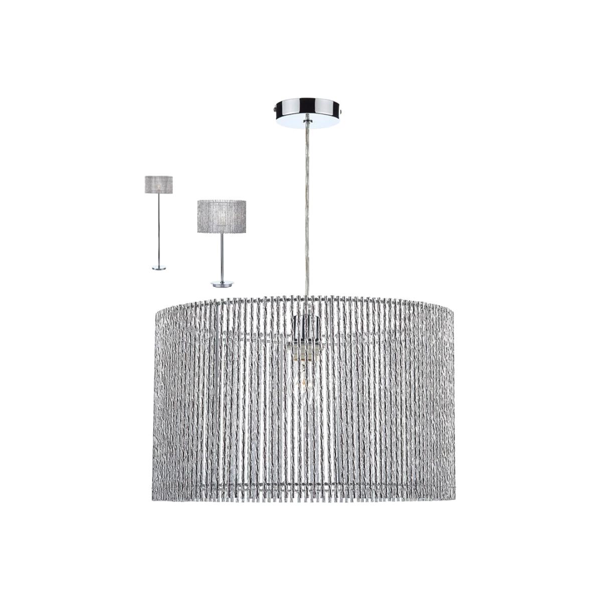 dar lighting NES1750 Nest Non Electric Polished Chrome 2X Size Shades