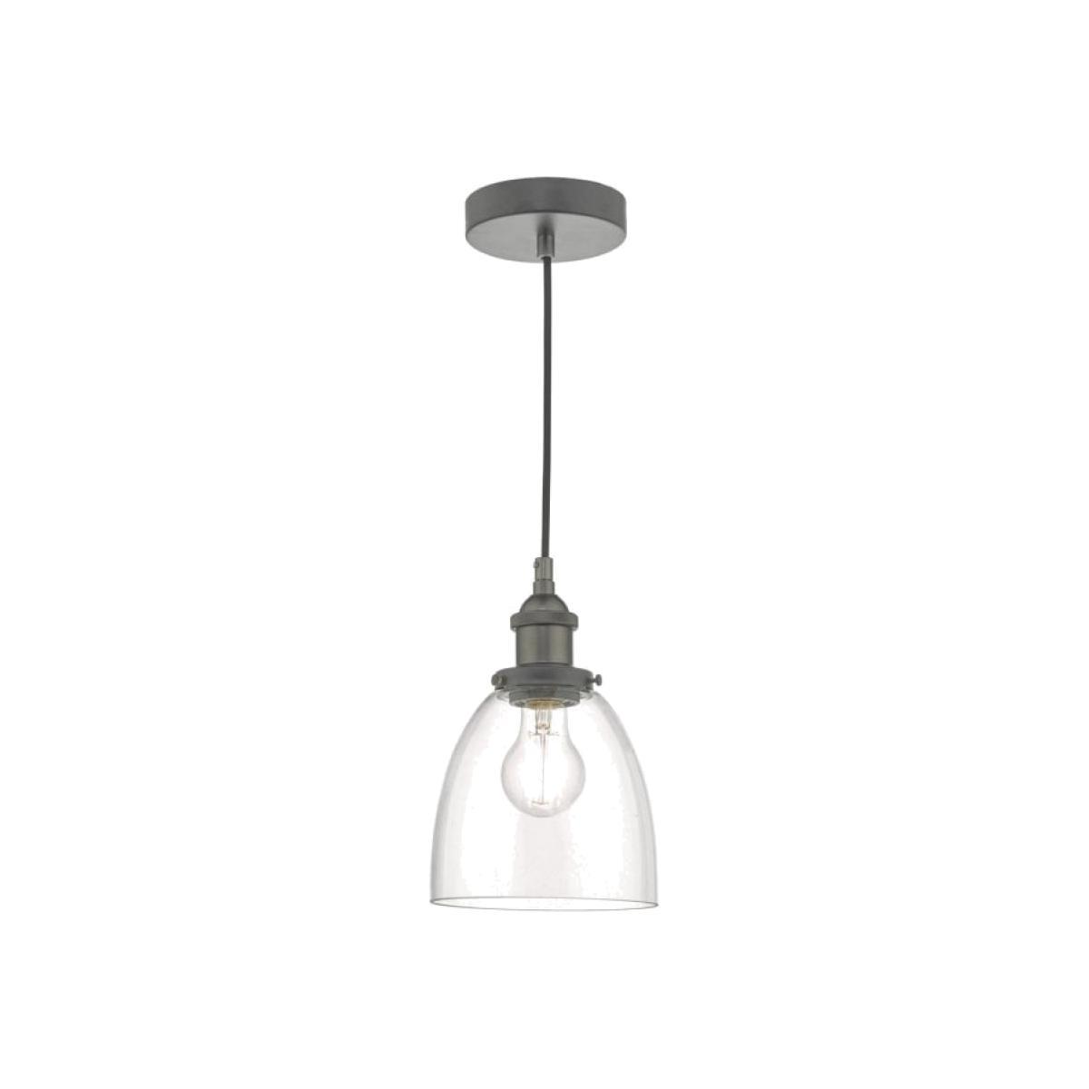 dar lighting Arv0161 Arvin Pendant Antique Chrome and Glass